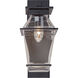 Landmark 1 Light Textured Black Outdoor Sconce in E26 Incandescent, Arm